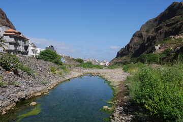 Bach bzw Fluss auf  Santo Antão Kap Verde