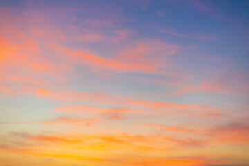 Background, Cloud Texture and Orange and Pink Sky in the Morning, Gradient Background, Sunset, Sunrise, Summer, Abstract, Sky, Evening, Pastel, Soft Effect, Pattern, Texture, Design, Nature, Spring,