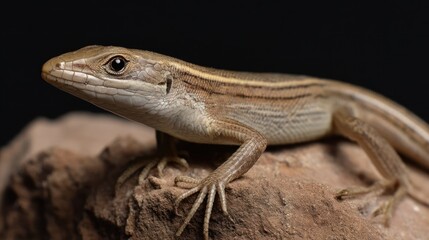 Fototapeta premium Close-up of a lizard on a rock