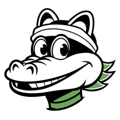 Alligator coach mascot head