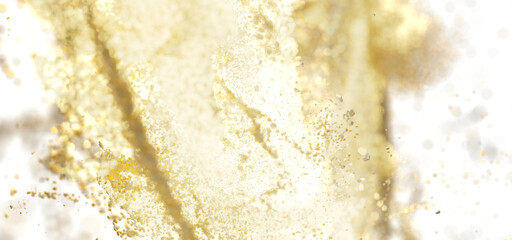 Abstract gold particle burst. Perfect for luxury, cosmetic, or celebratory designs.