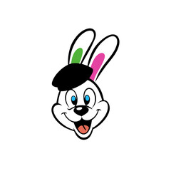 bunny  mascot head