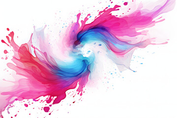 Obraz premium Vibrant abstract colorful watercolor paint splash background texture for creative design projects, modern art illustration, digital fluid ink backdrop 