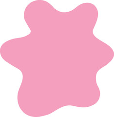 Abstract wavy shape with rounded organic curves for creative designs