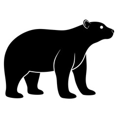 silhouette of bear