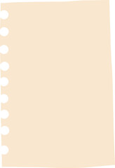 Torn square-shaped paper with uneven edges