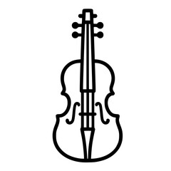 Violin Illustration &ndash; Classical Music Instrument Icon