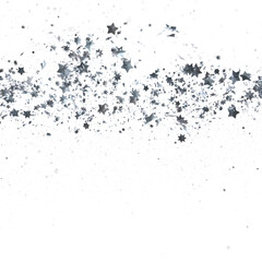 Descendant Christmas Constellations: Mind-Blowing 3D Illustration of Falling Festive Star Patterns