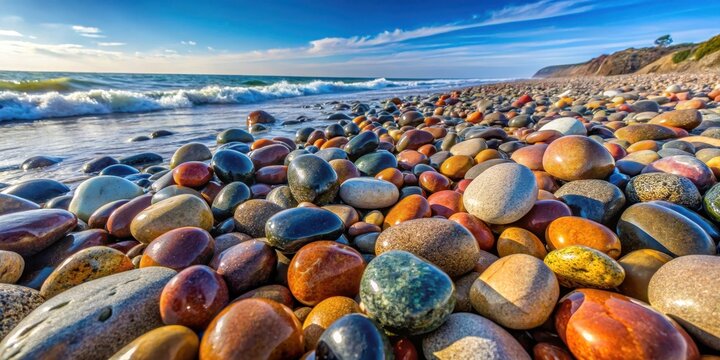 Polished River Rocks from Swamis Beach in Encinitas, stone specimens