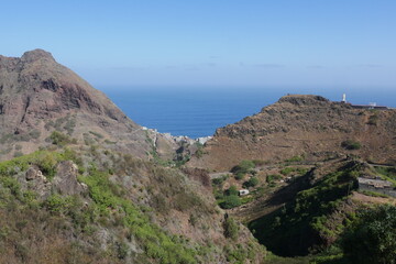 Tal von Ribeira Grande auf Santo Antão in Kap Verde