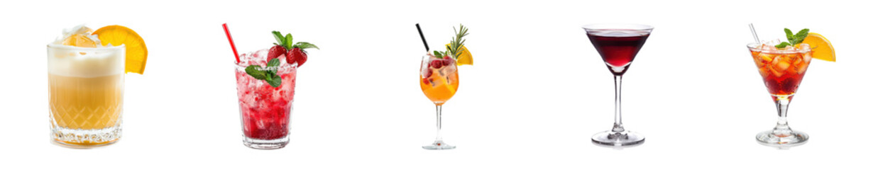 Refreshing Cocktail Drinks Assortment