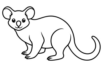 Stylized Koala Ink Art