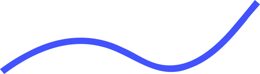 Minimalist Thin Wavy Line for Elegant Abstract Designs