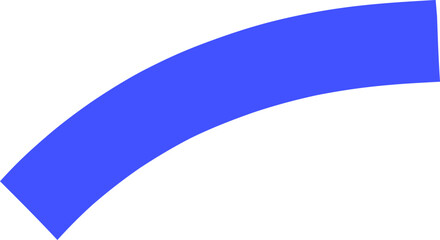 Bold Curved Line Shape for Minimalist Abstract Designs