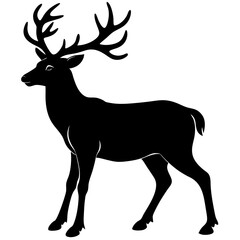 deer silhouette vector