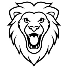 lion head vector