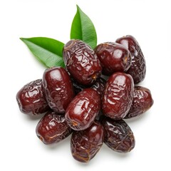 Seed bun dates on a wooden plate