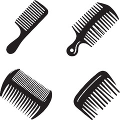 Comb Silhouette Vector Illustration