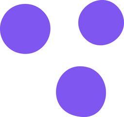 Simple Three Dot Pattern for Abstract and Minimalist Art