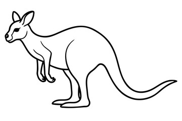 Stylized Kangaroo Vector