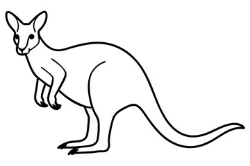 Stylized Kangaroo Vector