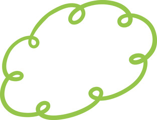 Oval Frame with Even Looped Edges for Decorative Projects