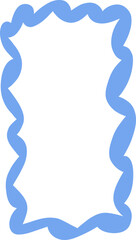 Wavy Rectangular Frame for Creative and Modern Designs