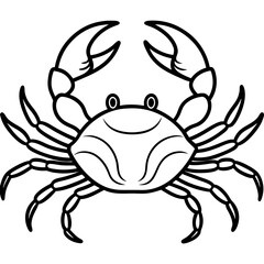 Stylized Crab Drawing