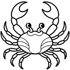 Stylized Crab Drawing