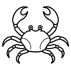 Stylized Crab Drawing