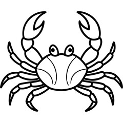 Stylized Crab Drawing