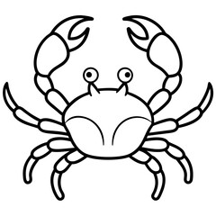 Fototapeta premium Stylized Crab Drawing