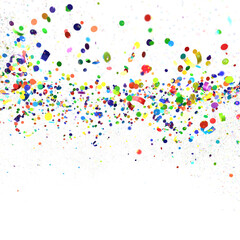 Confetti, paper triangle on the floor, fancy, colorful, celebration party