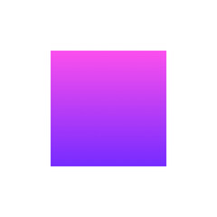 Pink and purple gradient square element with transparent background