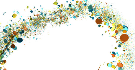 Colorful Confetti Burst Background