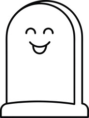 cartoon face with blank sign