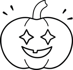 halloween pumpkin on a white background