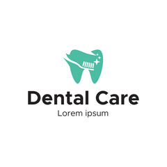 Dental Care Logo Template Design Vector.