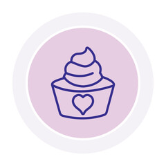 Cupcake vector, pixel perfect, illustrator file 
