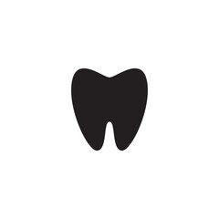 Tooth Icon. Symbol isolated white background.