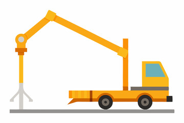 construction crane isolated white background 