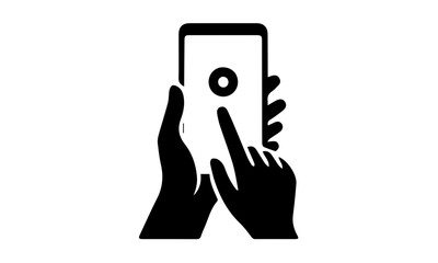 hand holding smartphone