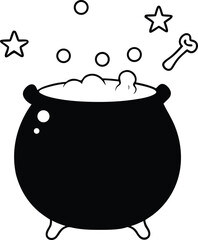 illustration of a magic pot