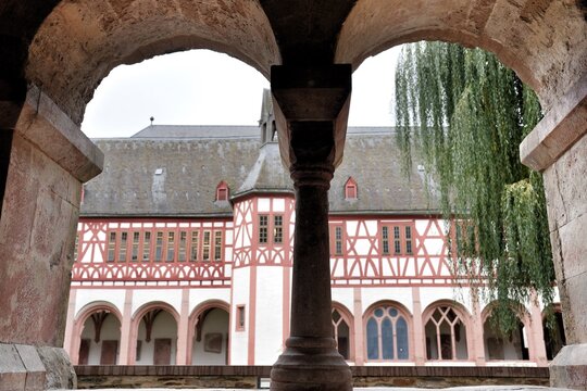 archway at the eberbach monastery in germany