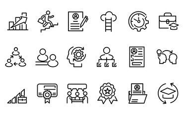 education icons set