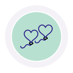 Love Balloon vector, pixel perfect, illustrator file
