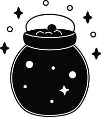 illustration of a fish in a jar