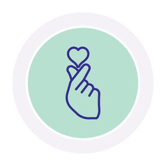 Love Gesture vector, pixel perfect, illustrator file  
