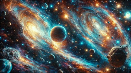 abstract space background with space