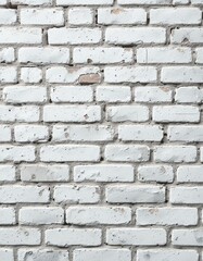 Obraz premium White Brick Wall Texture Clean, Simple Background Image